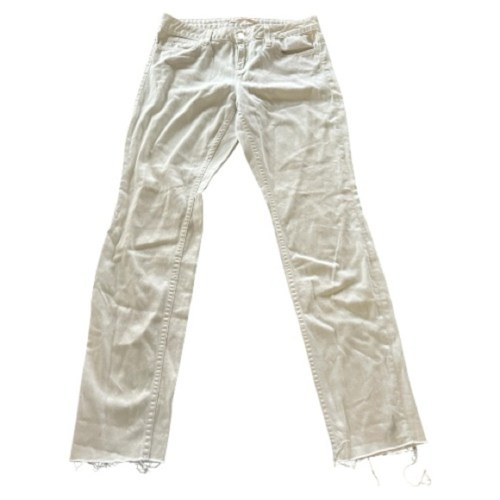 Vince white slim straight jeans